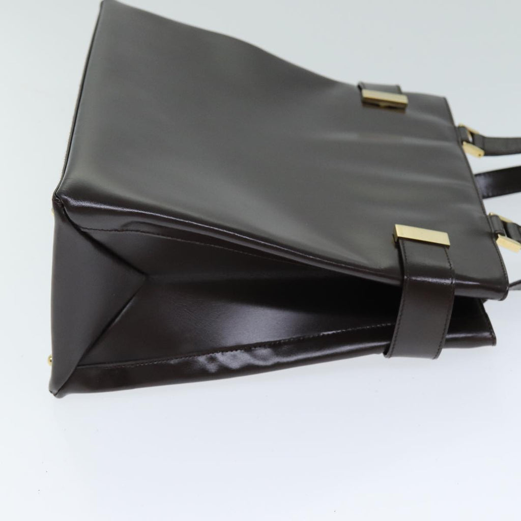 GUCCI Hand Bag Leather 2way Brown 000 2046 0562 yk13497