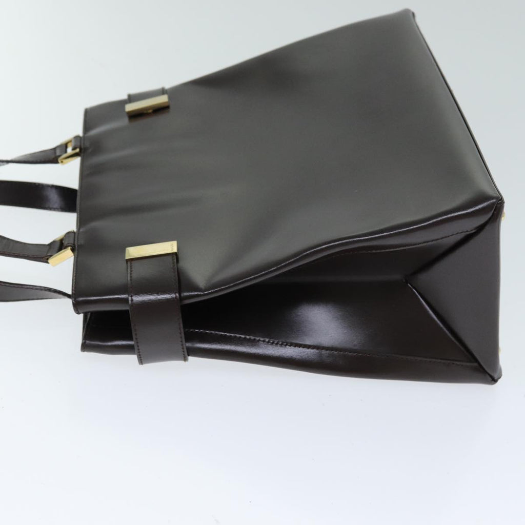 GUCCI Hand Bag Leather 2way Brown 000 2046 0562 yk13497