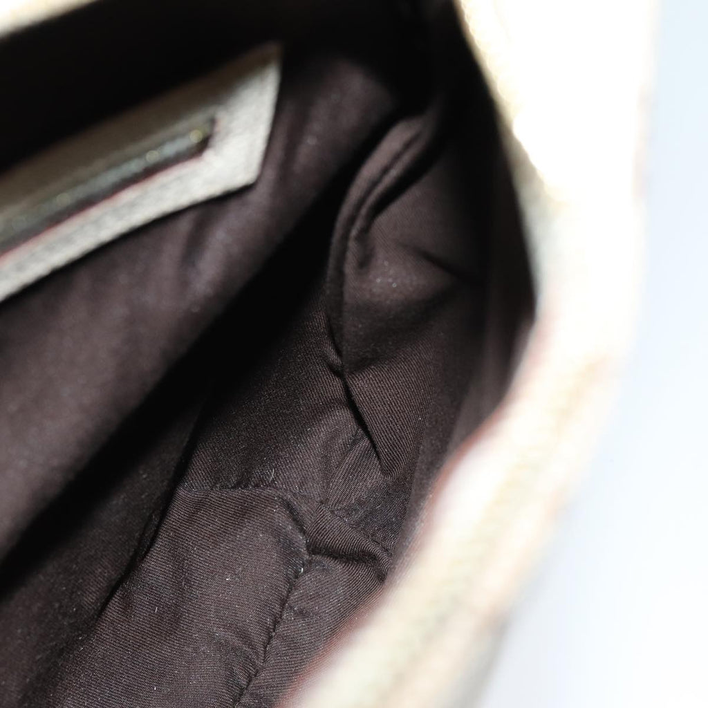 GUCCI GG Canvas Horsebit Shoulder Bag Beige yk13500