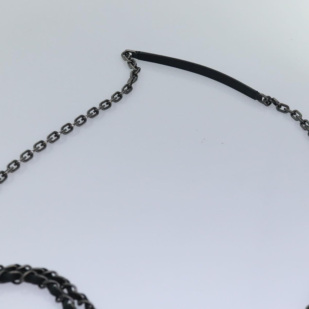 CHANEL Matelasse Chain Gamaguchi Hand Bag Leather 2way Black CC yk13501