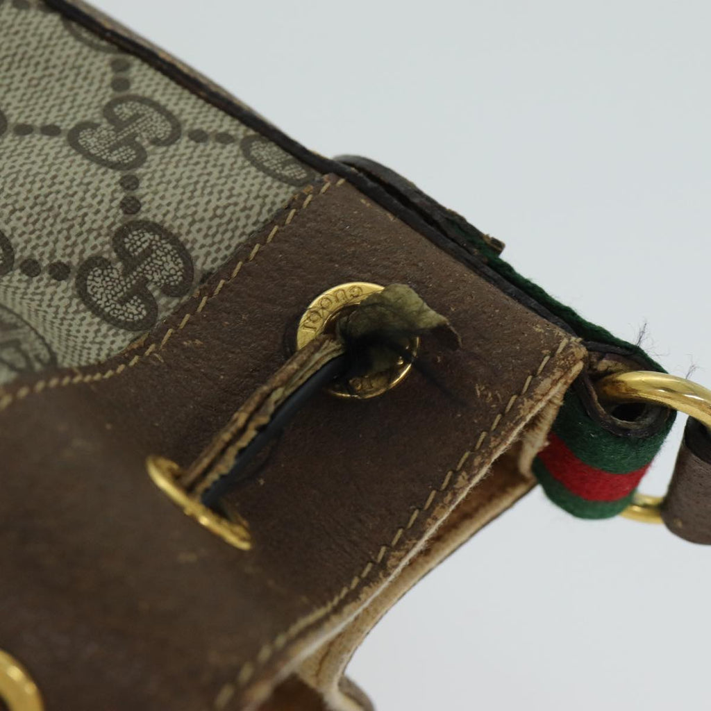 GUCCI GG Canvas Web Sherry Line Shoulder Bag Beige Red 41 02 034 yk13558