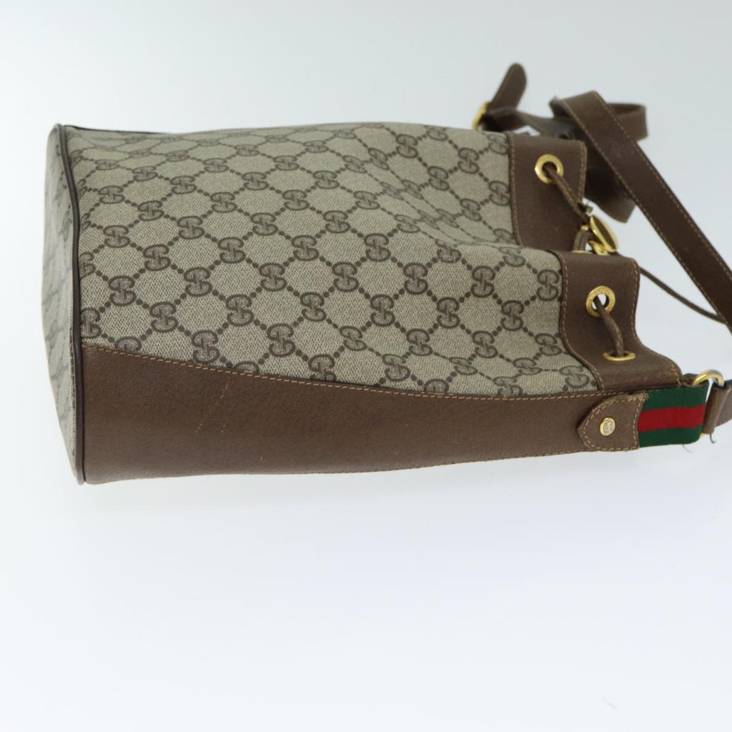 GUCCI GG Canvas Web Sherry Line Shoulder Bag Beige Red 41 02 034 yk13558