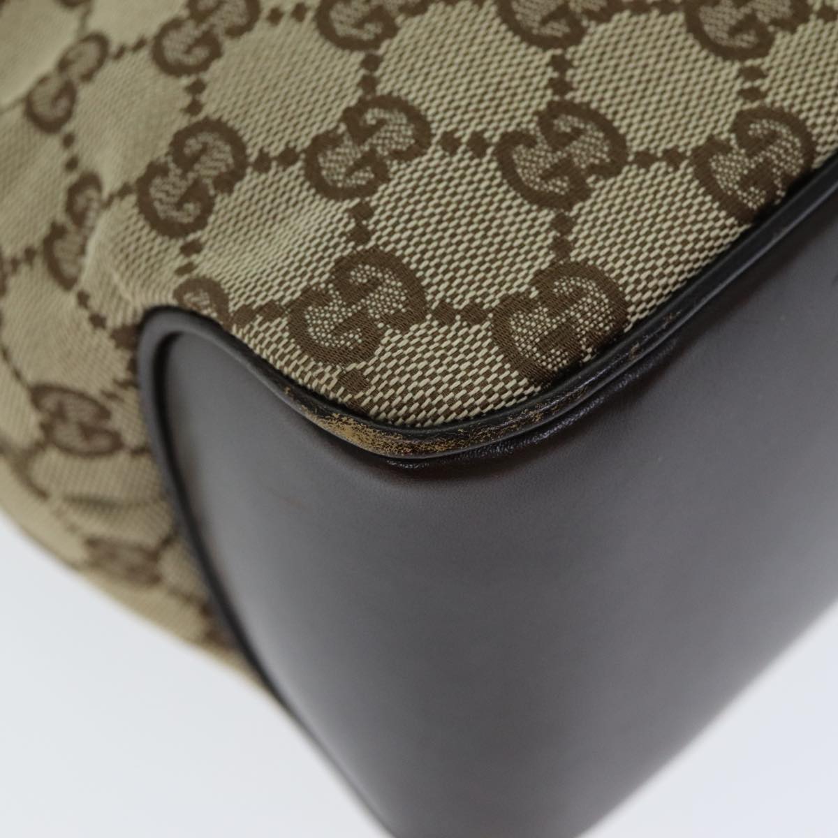 GUCCI GG Canvas Hand Bag Beige yk13565