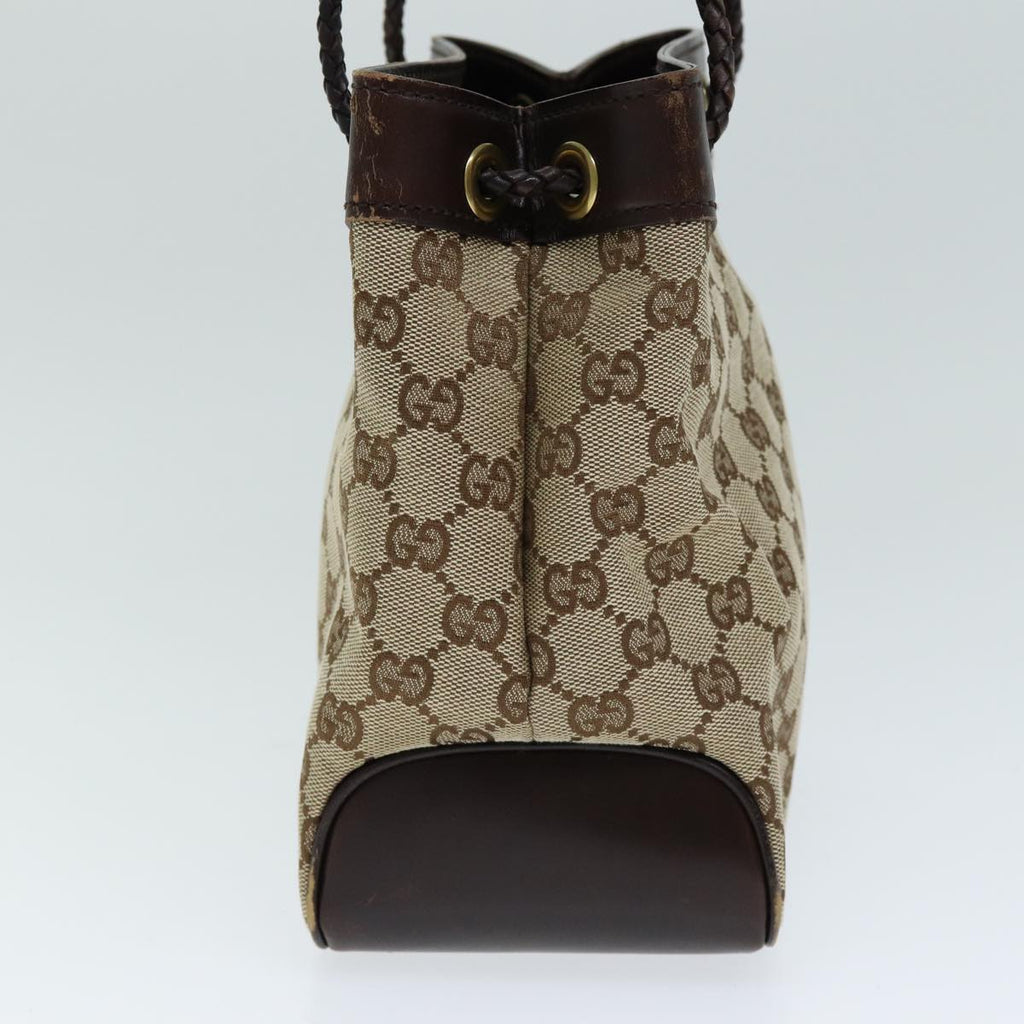 GUCCI GG Canvas Hand Bag Beige yk13565