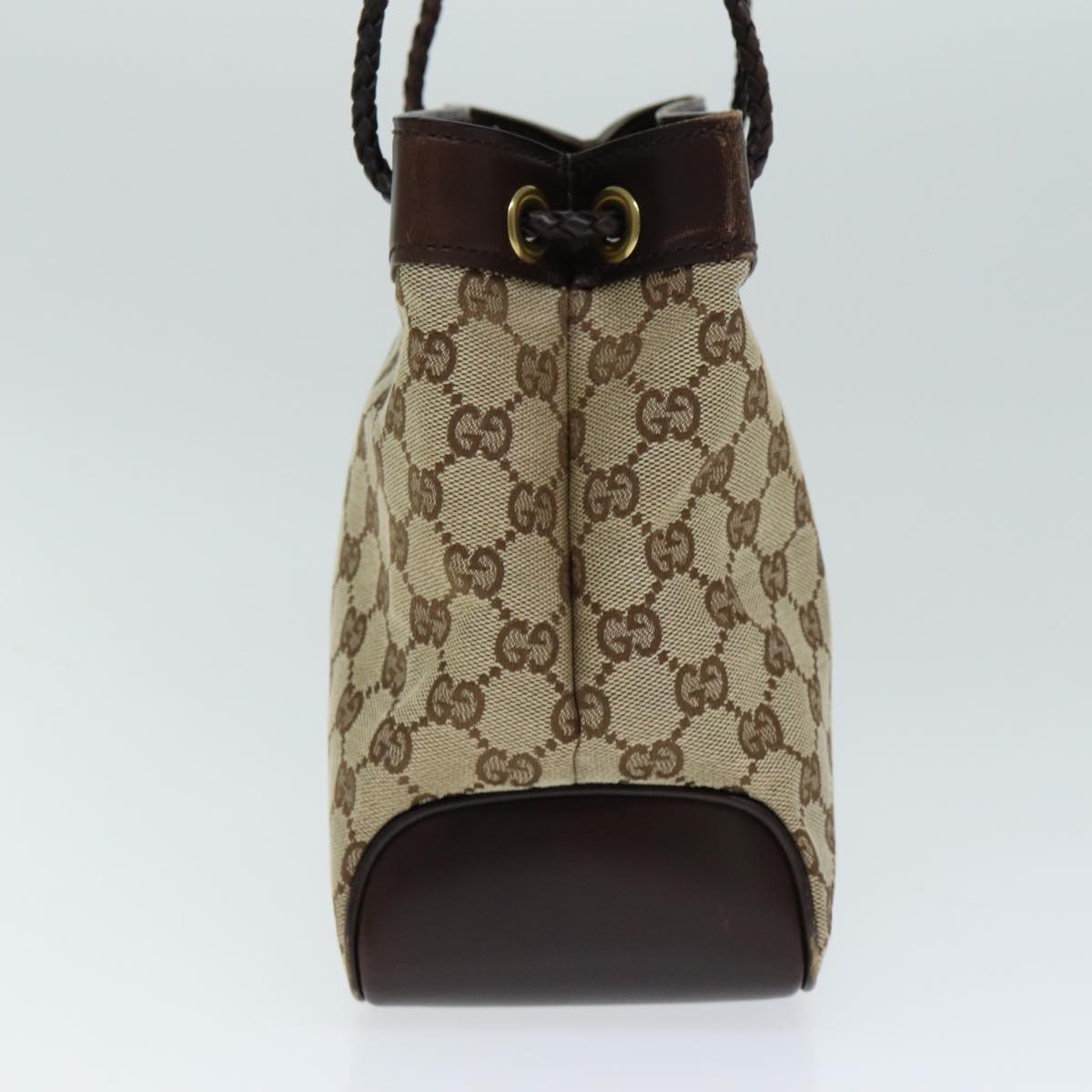 GUCCI GG Canvas Hand Bag Beige yk13565
