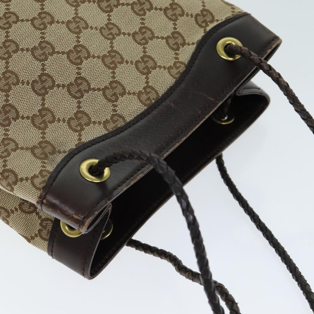 GUCCI GG Canvas Hand Bag Beige yk13565