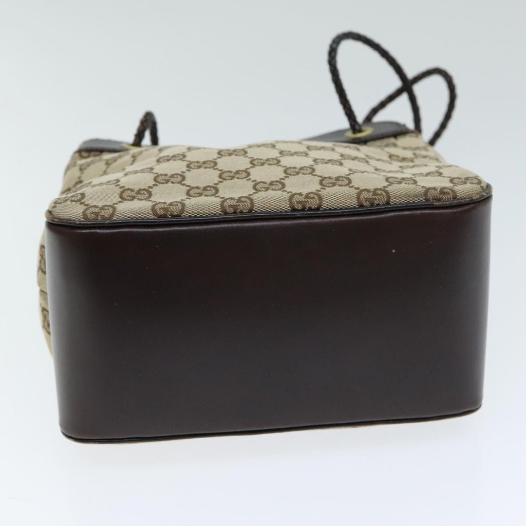 GUCCI GG Canvas Hand Bag Beige yk13565