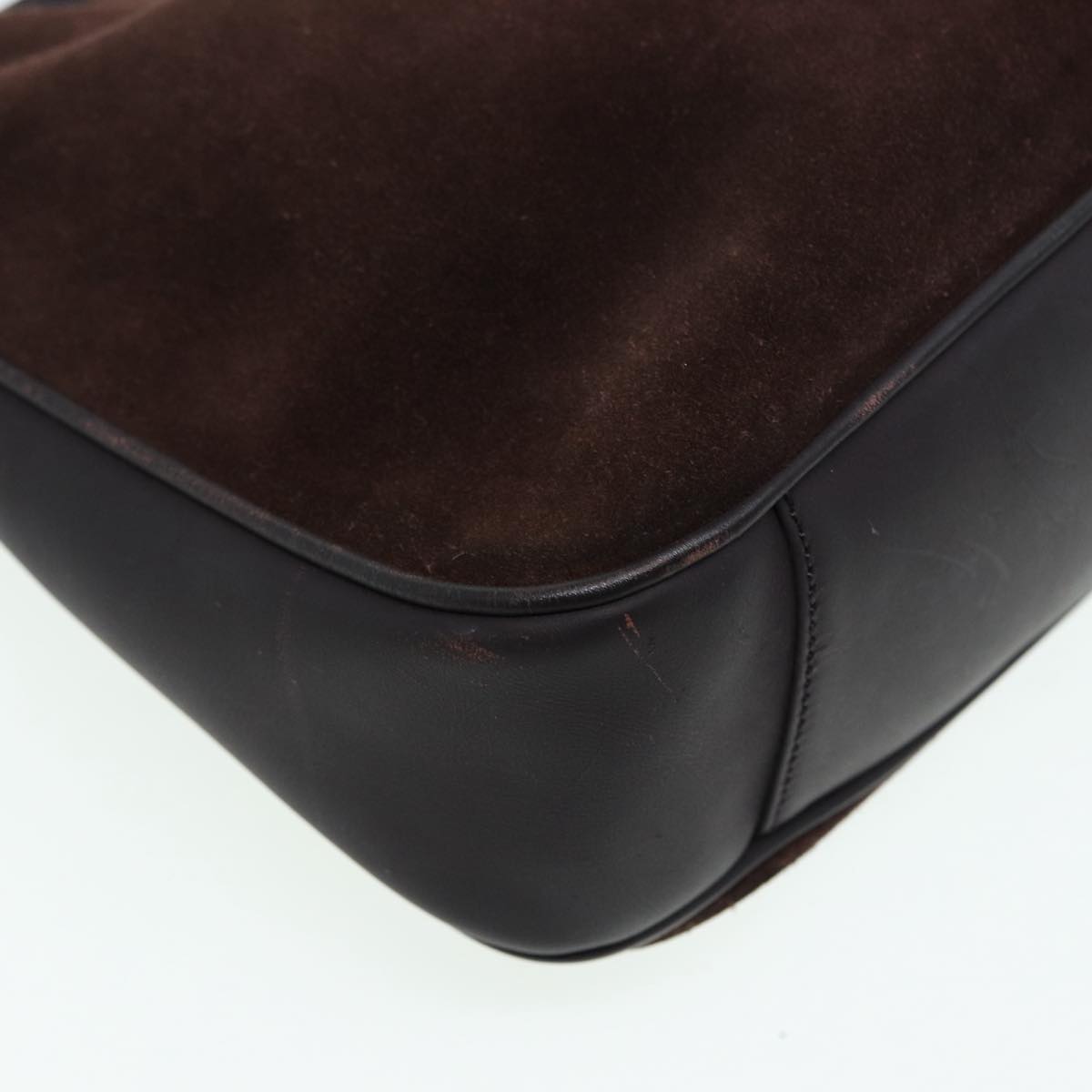 GUCCI Bamboo Hand Bag Leather 2way Black 001 1705 1638 yk13645