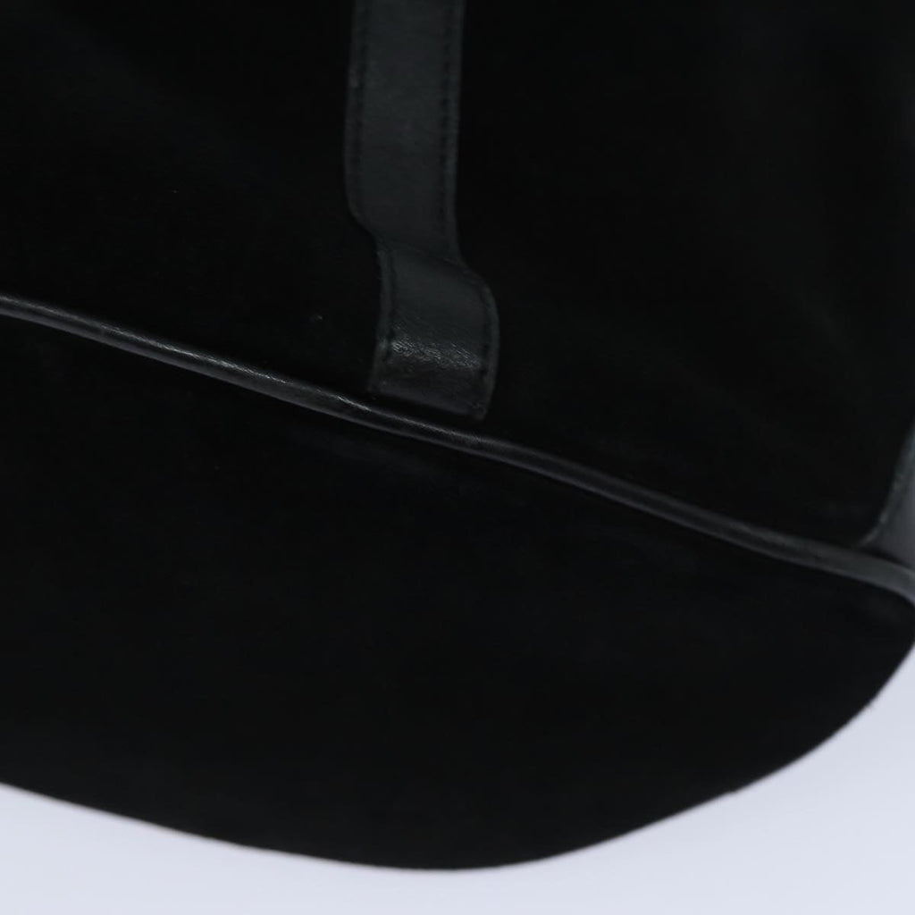 GUCCI Bamboo Hand Bag Suede Black 002 1084 200047 yk13665