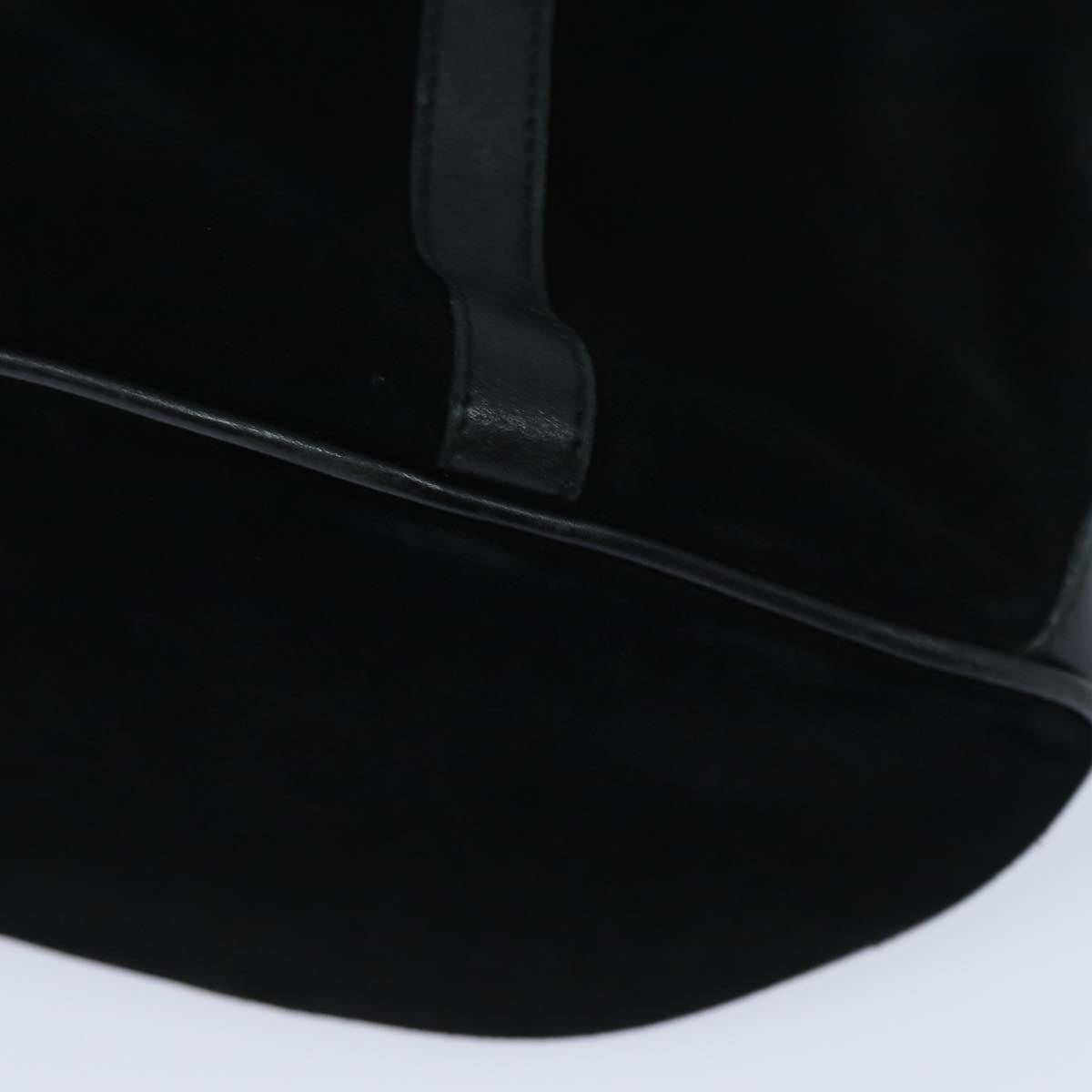 GUCCI Bamboo Hand Bag Suede Black 002 1084 200047 yk13665