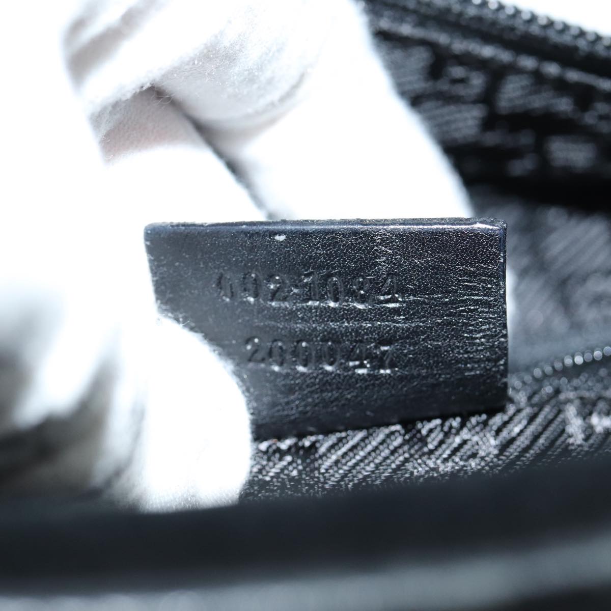 GUCCI Bamboo Hand Bag Suede Black 002 1084 200047 yk13665