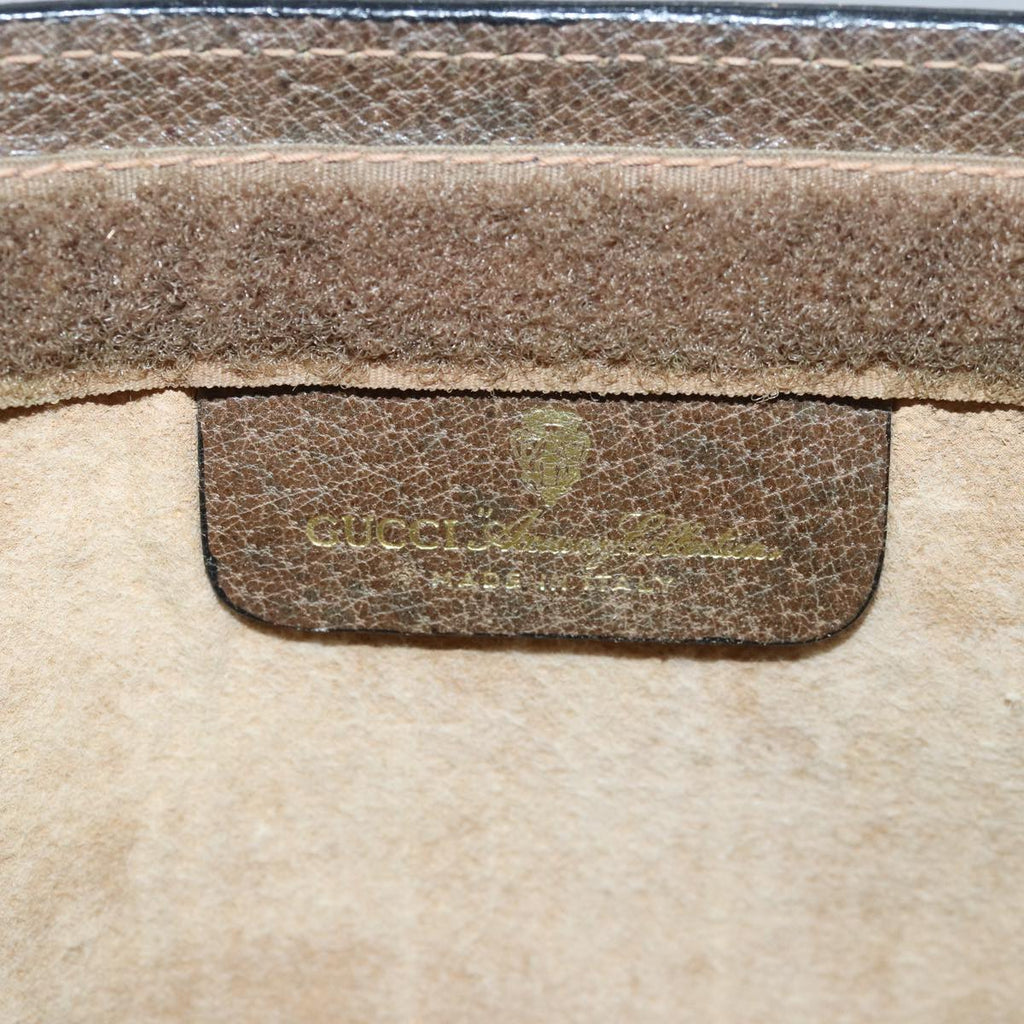 GUCCI GG Supreme Web Sherry Line Clutch Bag PVC Beige Red 89 01 001 yk13667
