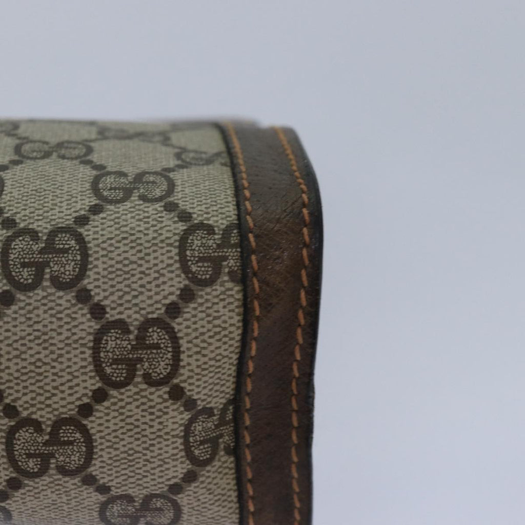 GUCCI GG Supreme Web Sherry Line Clutch Bag PVC Beige Red 89 01 001 yk13667
