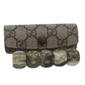 GUCCI GG Supreme Dice Set PVC Beige 662292 yk13670A