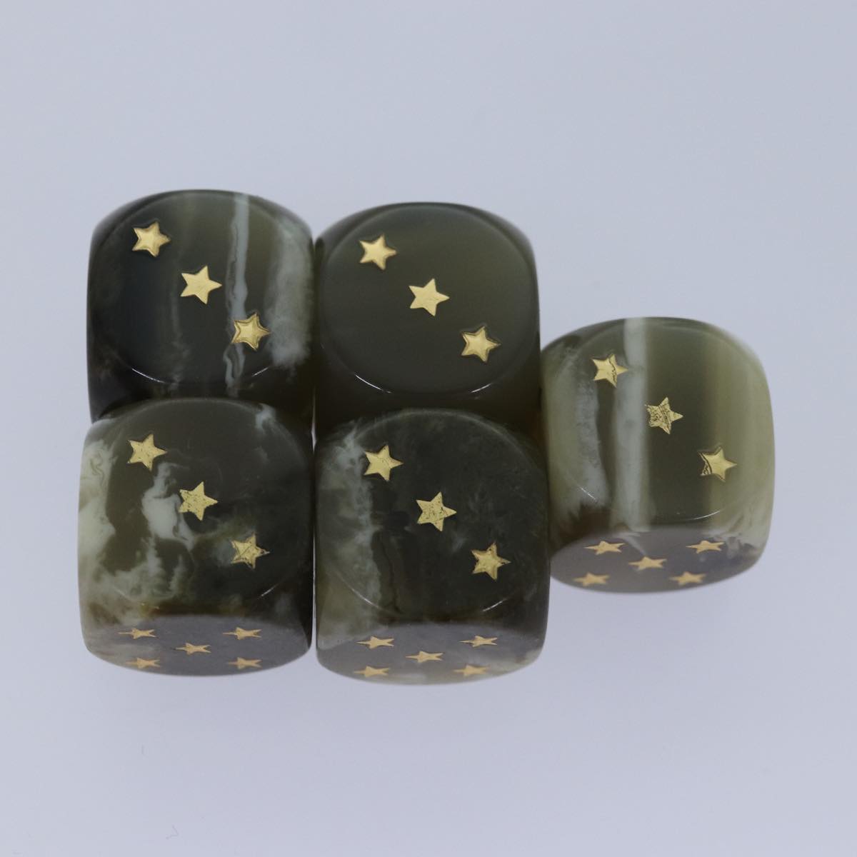 GUCCI GG Supreme Dice Set PVC Beige 662292 yk13670A