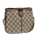 GUCCI GG Supreme Web Sherry Line Shoulder Bag PVC Beige 10 02 037 yk13680