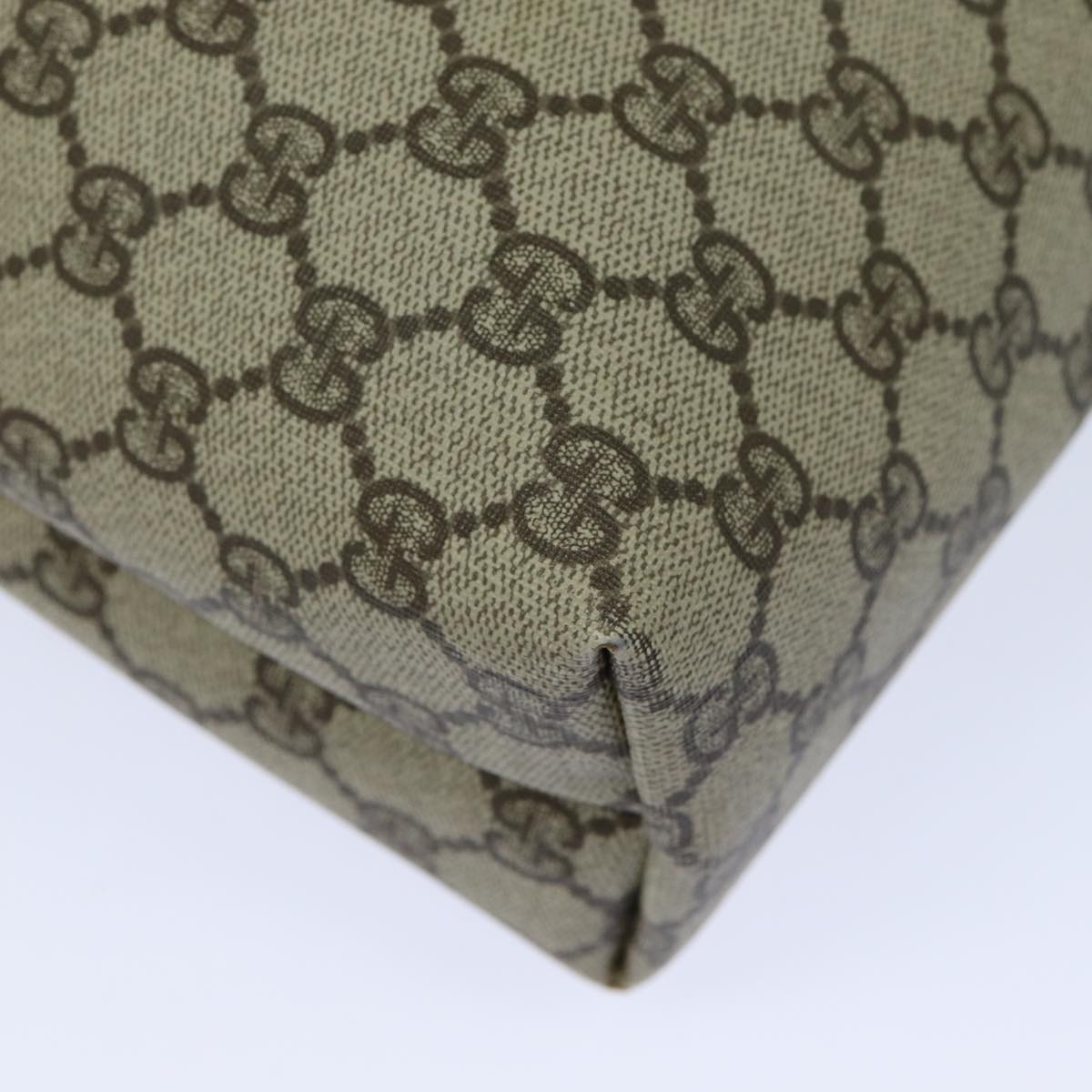 GUCCI GG Supreme Web Sherry Line Tote Bag PVC Beige 002 123 6487 yk13692