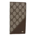 GUCCI GG Supreme Long Wallet PVC Beige Beige 64 03 713 yk13706