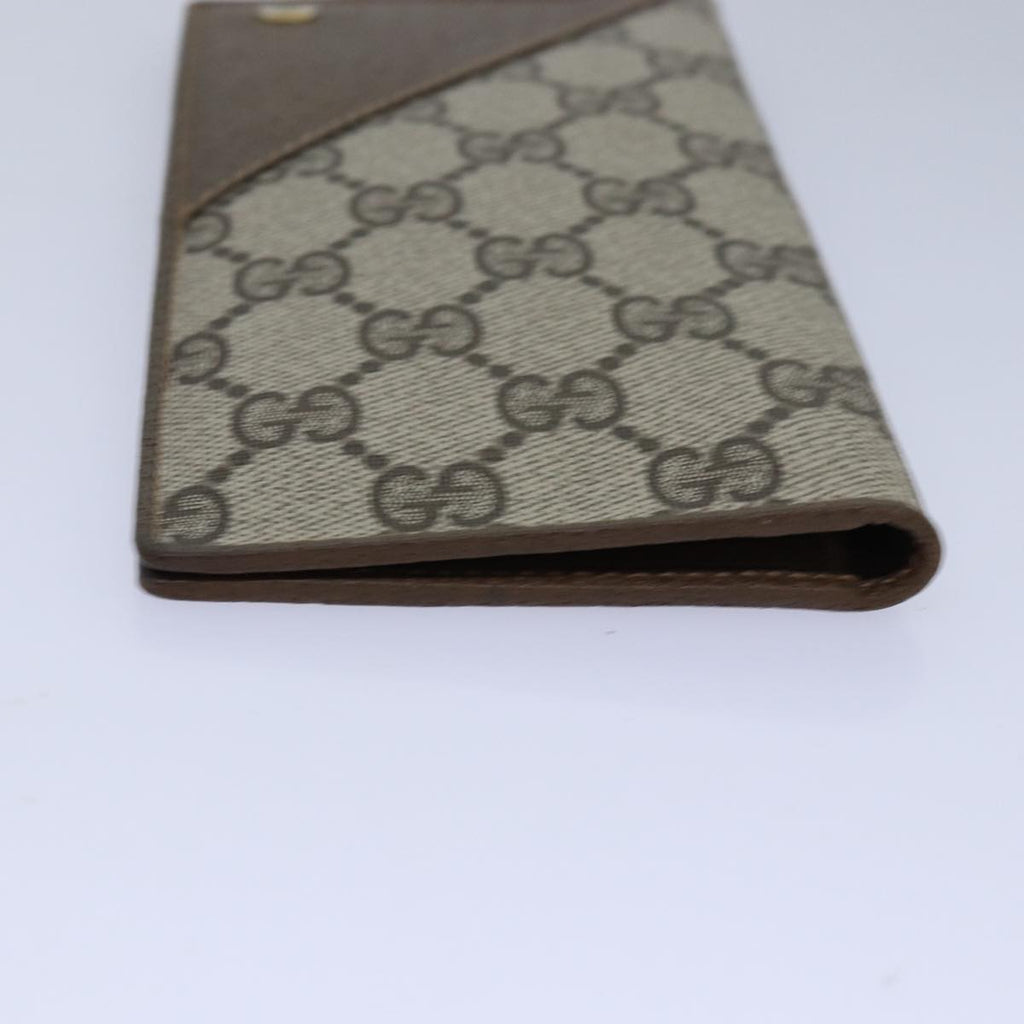 GUCCI GG Supreme Long Wallet PVC Beige Beige 64 03 713 yk13706