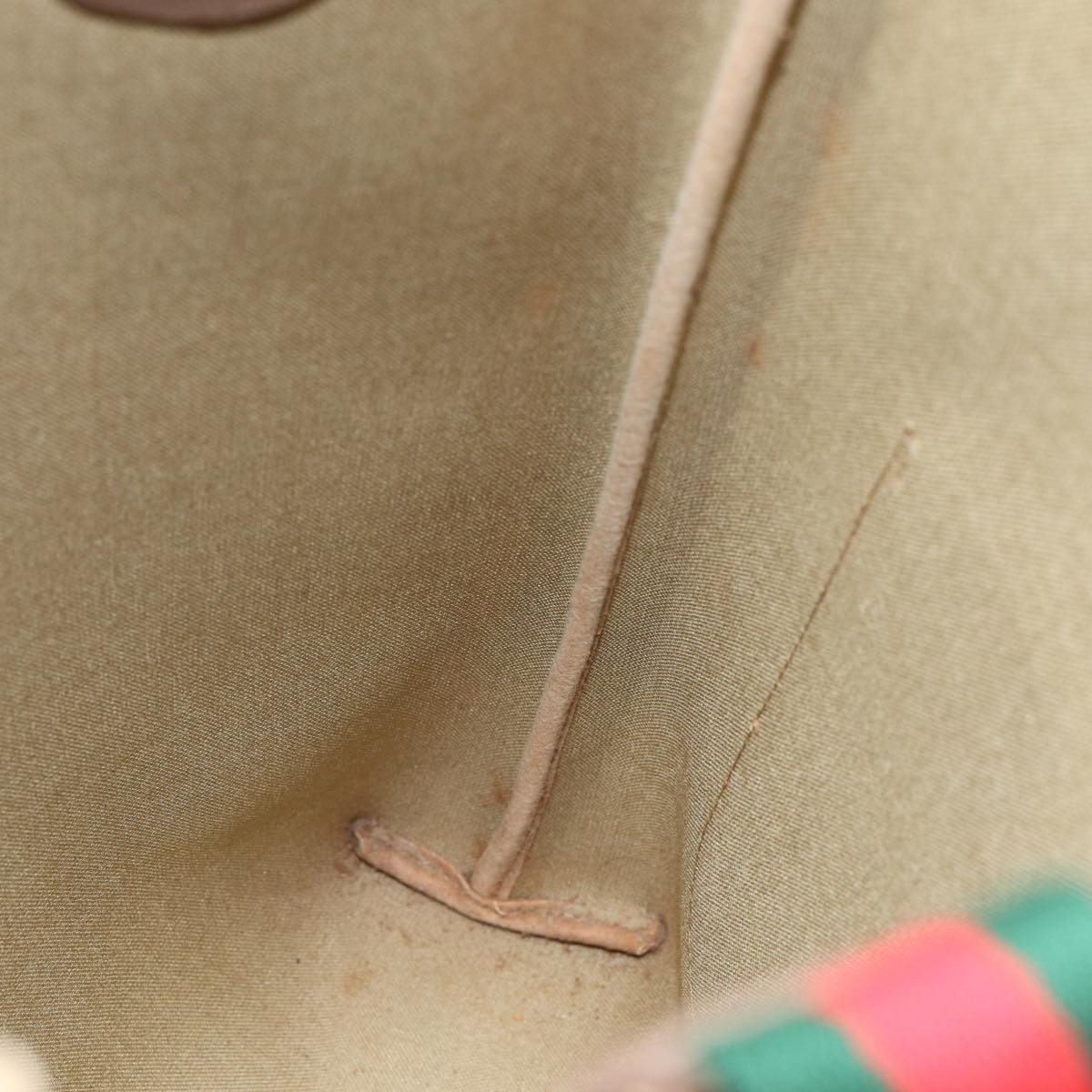 GUCCI GG Supreme Web Sherry Line Tote Bag PVC Beige 002 58 6487 yk13737