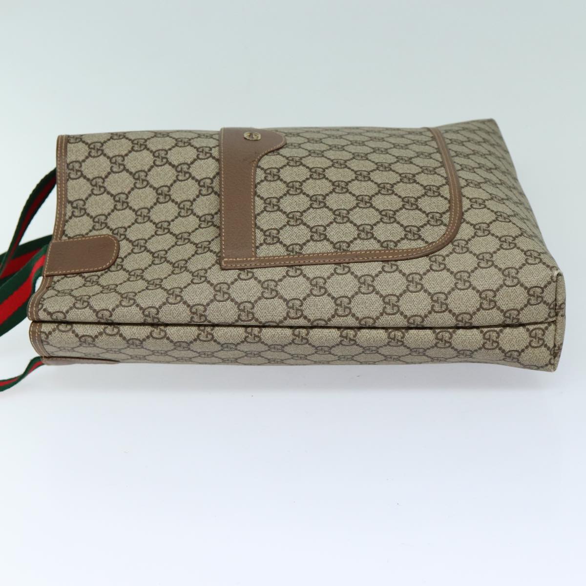 GUCCI GG Supreme Web Sherry Line Tote Bag PVC Beige 002 58 6487 yk13737