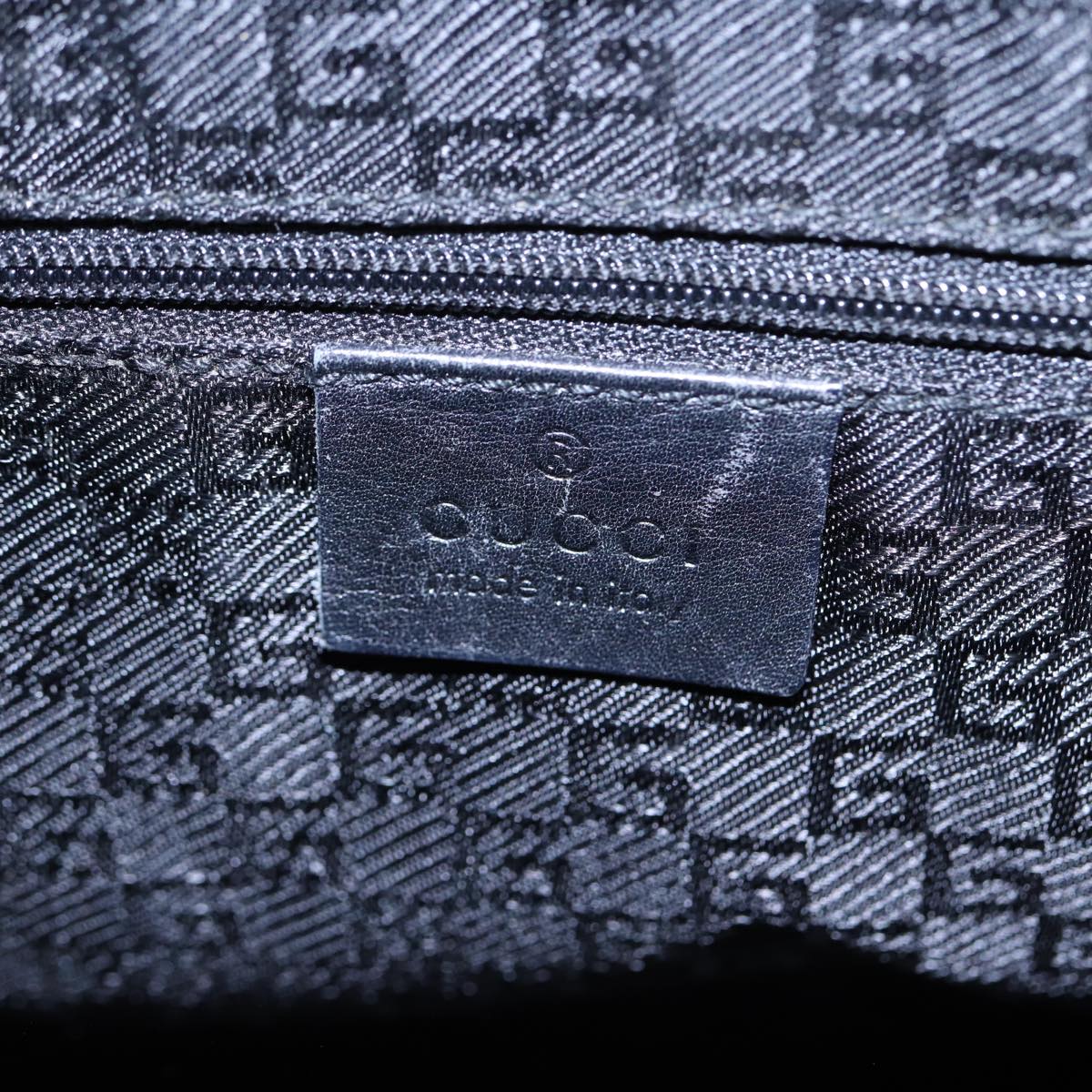 GUCCI Shoulder Bag Suede Black 001 3386 yk13807