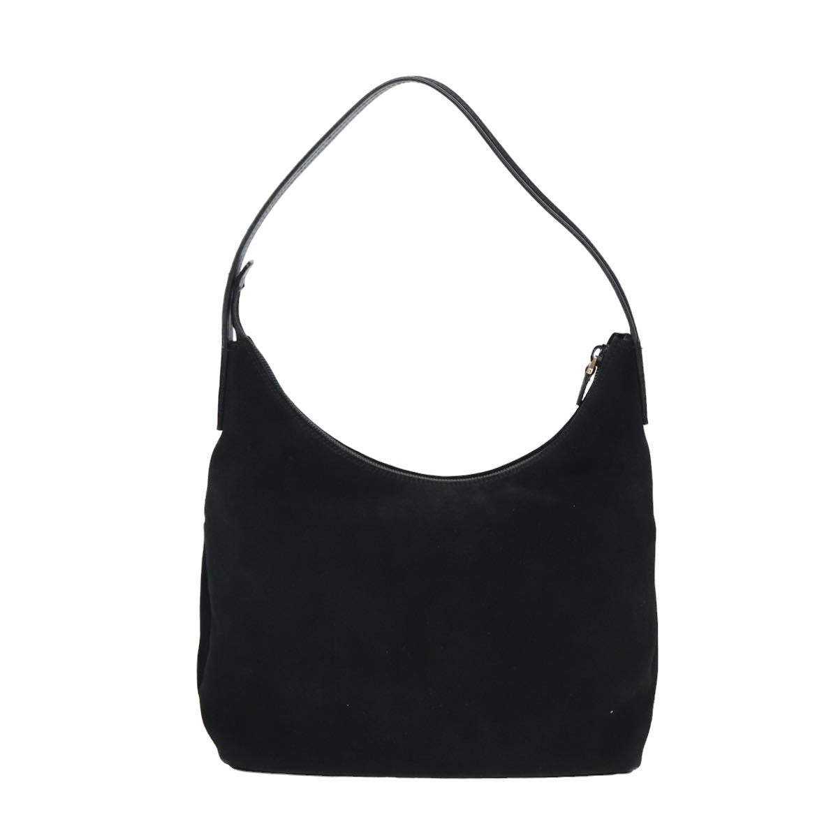 GUCCI Shoulder Bag Suede Black 001 3386 yk13807