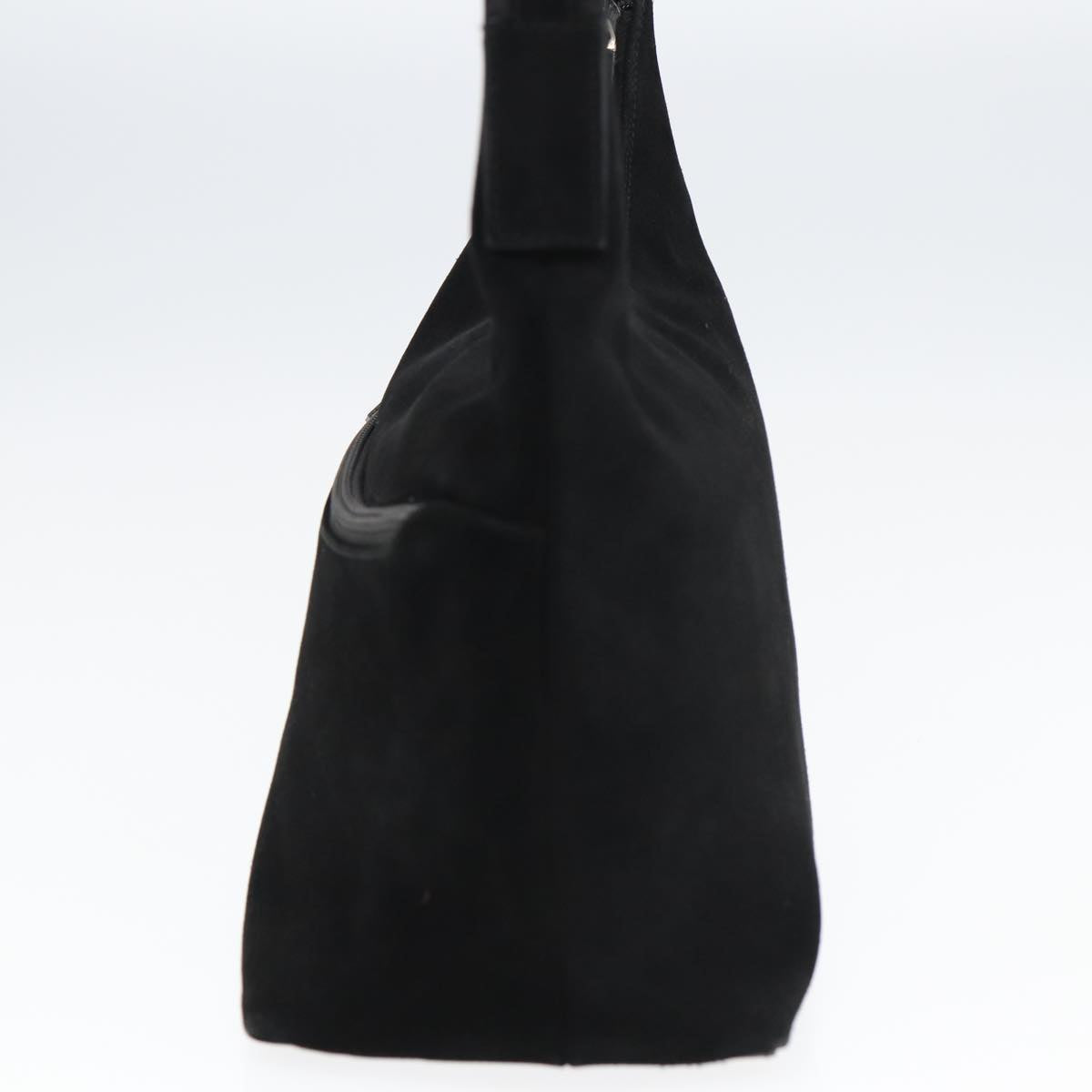 GUCCI Shoulder Bag Suede Black 001 3386 yk13807
