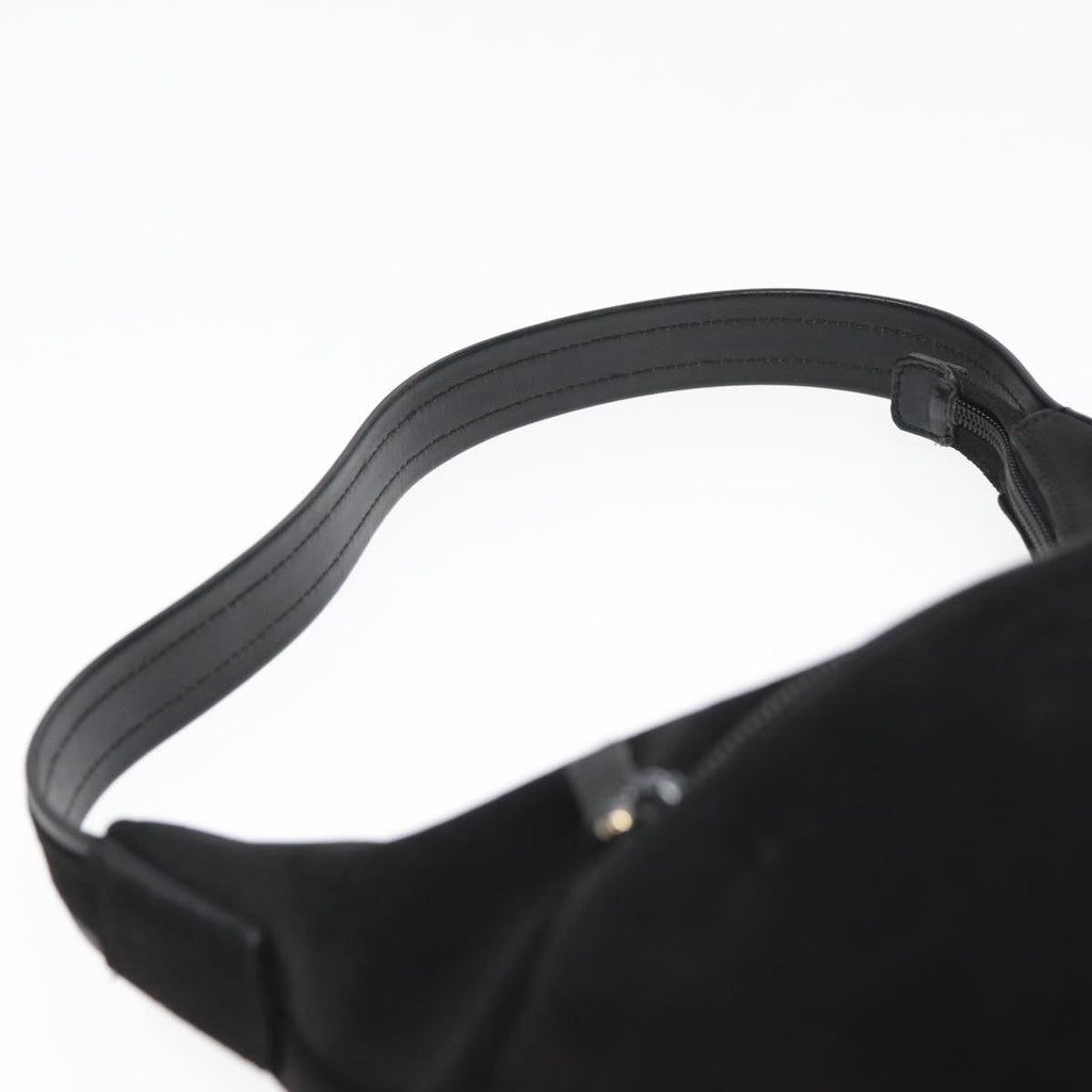 GUCCI Shoulder Bag Suede Black 001 3386 yk13807