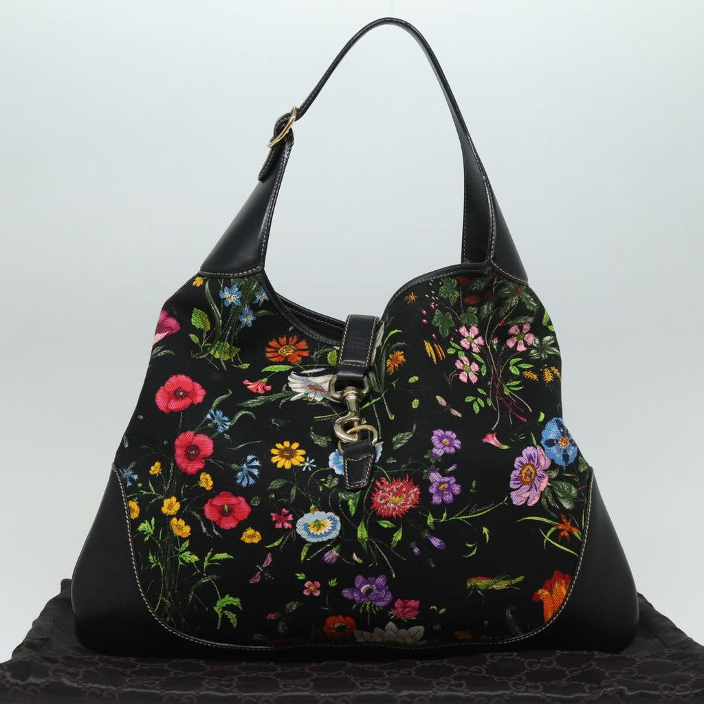 GUCCI Flora Jackie Shoulder Bag Canvas Multicolor 153693 yk13815