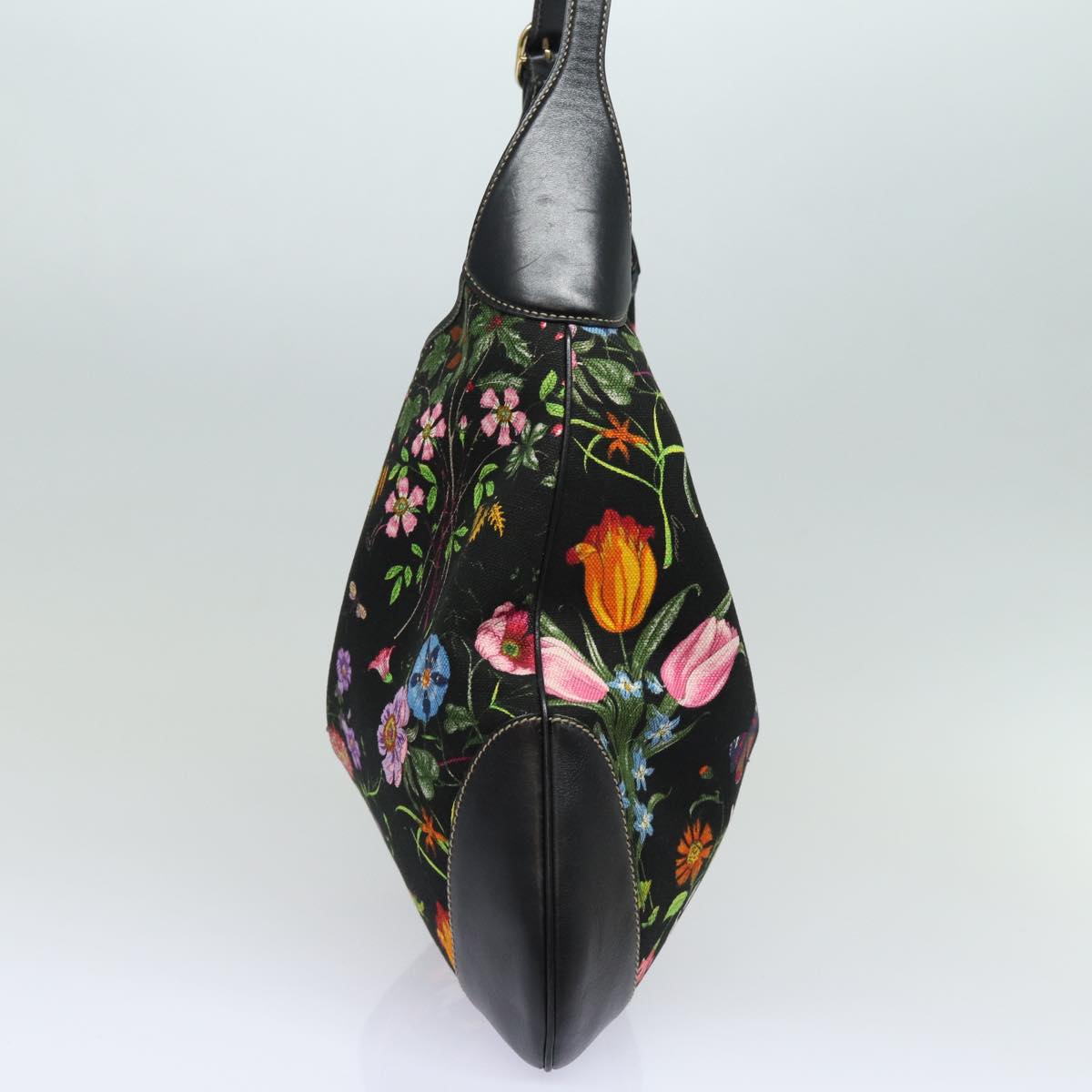 GUCCI Flora Jackie Shoulder Bag Canvas Multicolor 153693 yk13815