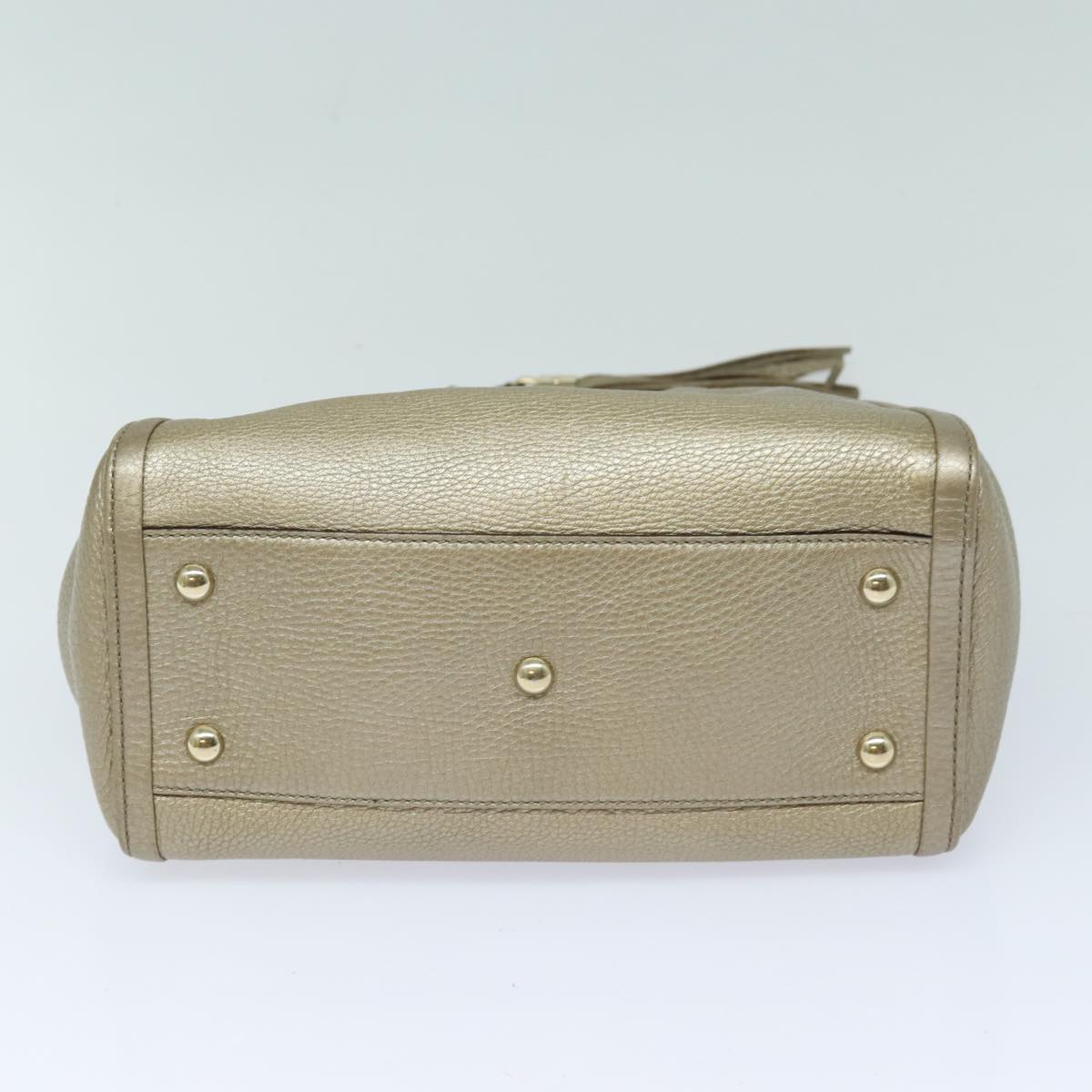 GUCCI Soho Hand Bag Leather 2way Gold 336751 yk13817