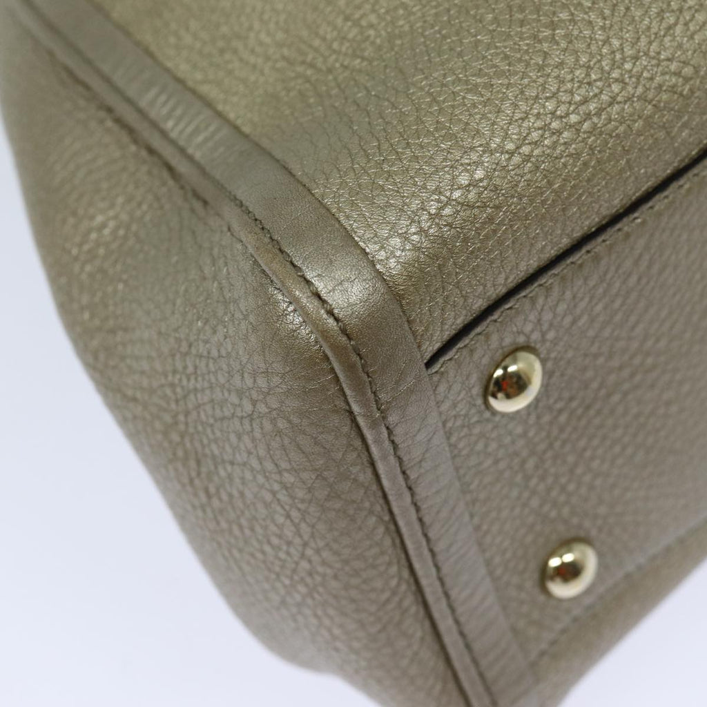 GUCCI Soho Hand Bag Leather 2way Gold 336751 yk13817