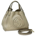 GUCCI Soho Hand Bag Leather 2way Gold 336751 yk13817