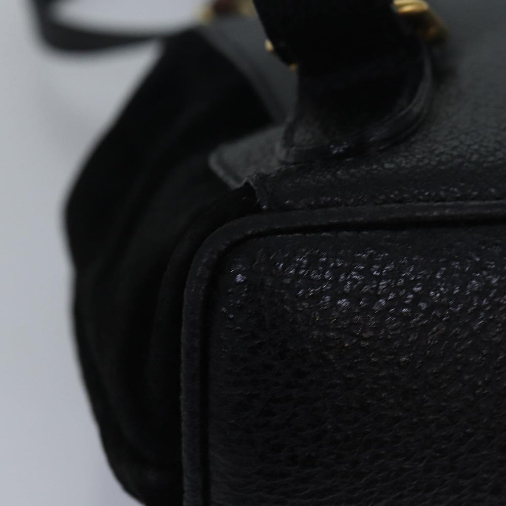 GUCCI Bamboo Backpack Suede Black 003 1956 0030 yk13819