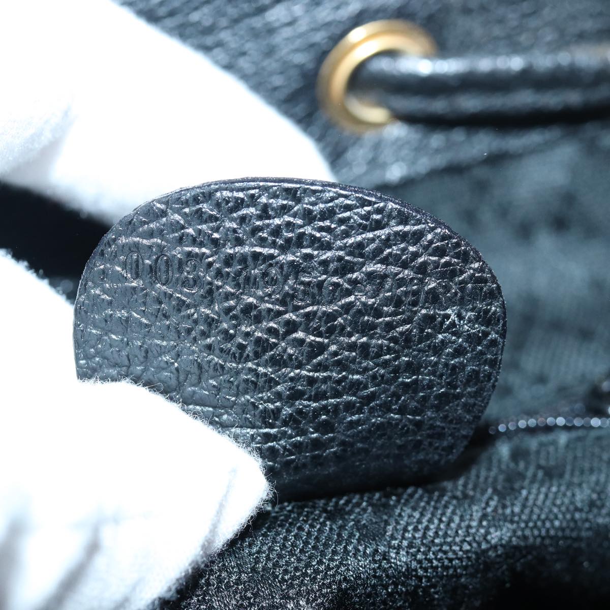 GUCCI Bamboo Backpack Suede Black 003 1956 0030 yk13819