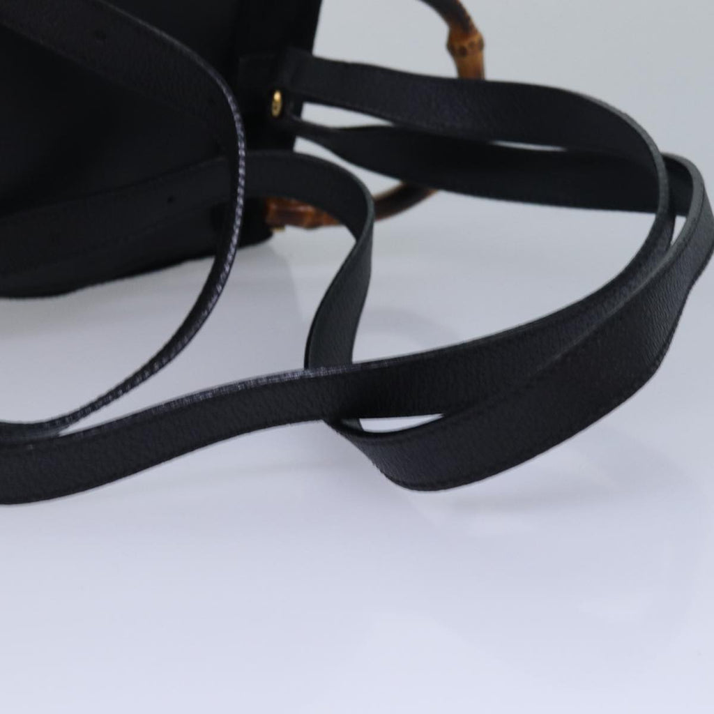 GUCCI Bamboo Backpack Suede Black 003 1956 0030 yk13819