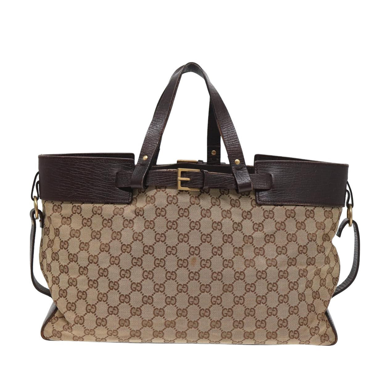 GUCCI GG Canvas Tote Bag Beige 106251 yk13879