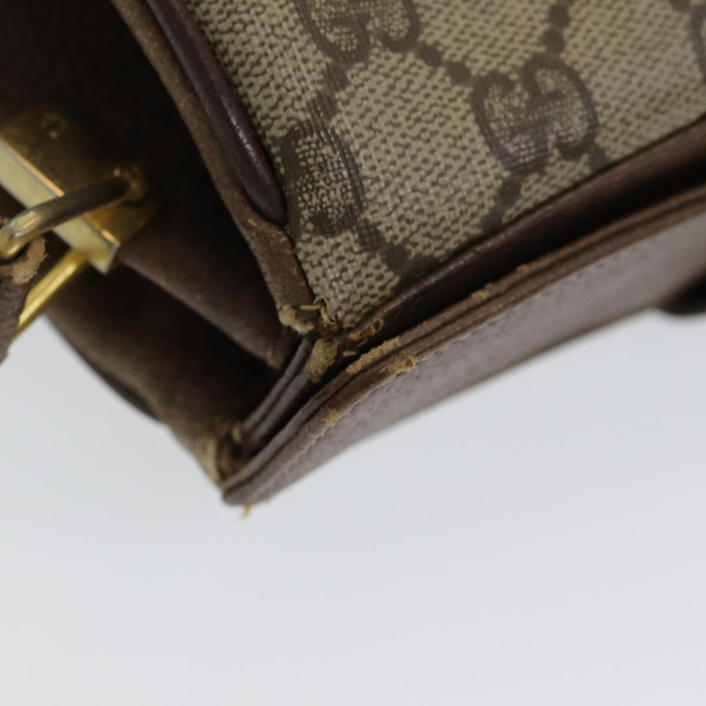 GUCCI GG Supreme Web Sherry Line Shoulder Bag PVC Beige 116 02 076 yk13885