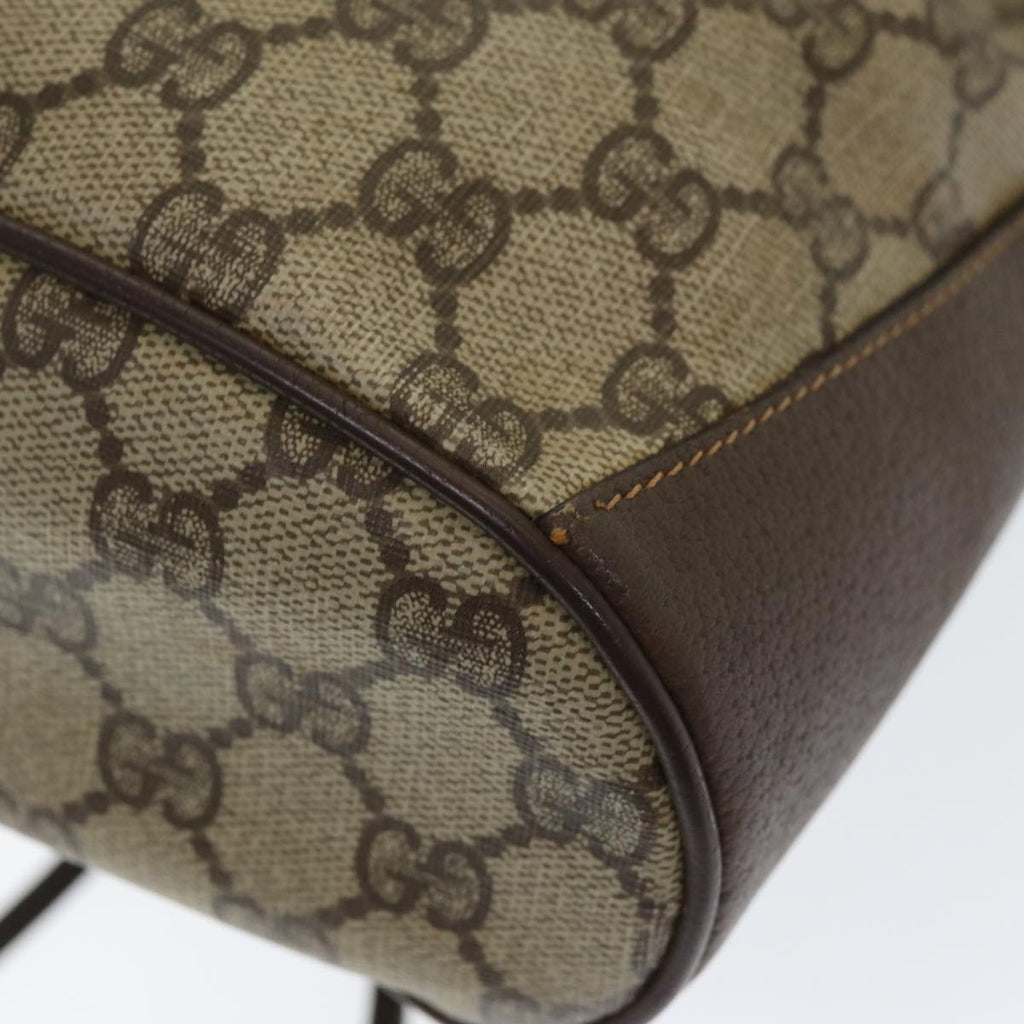 GUCCI GG Supreme Web Sherry Line Shoulder Bag PVC Beige 164 02 034 yk13895