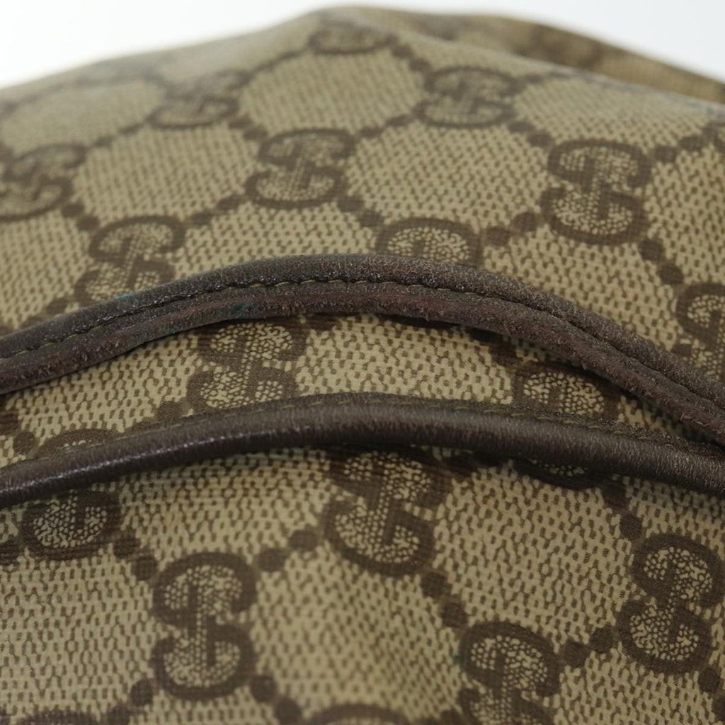 GUCCI GG Supreme Web Sherry Line Shoulder Bag PVC Beige 164 02 034 yk13895