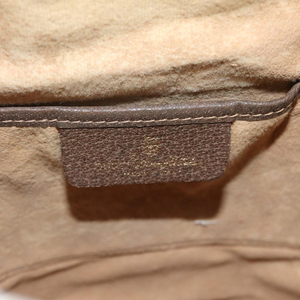 GUCCI GG Supreme Web Sherry Line Shoulder Bag PVC Beige 164 02 034 yk13895