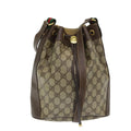 GUCCI GG Supreme Web Sherry Line Shoulder Bag PVC Beige 164 02 034 yk13895
