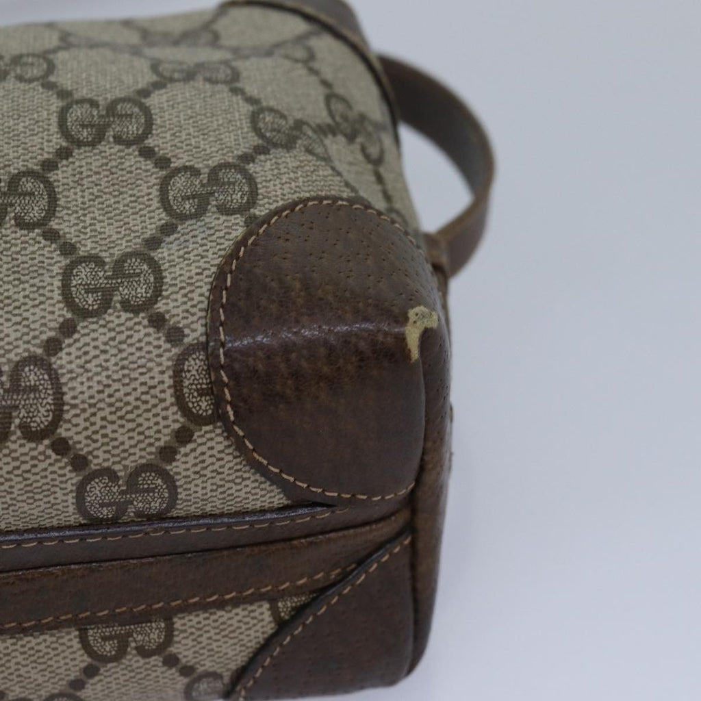 GUCCI GG Supreme Shoulder Bag PVC Beige yk13896