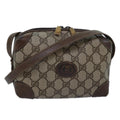 GUCCI GG Supreme Shoulder Bag PVC Beige yk13896