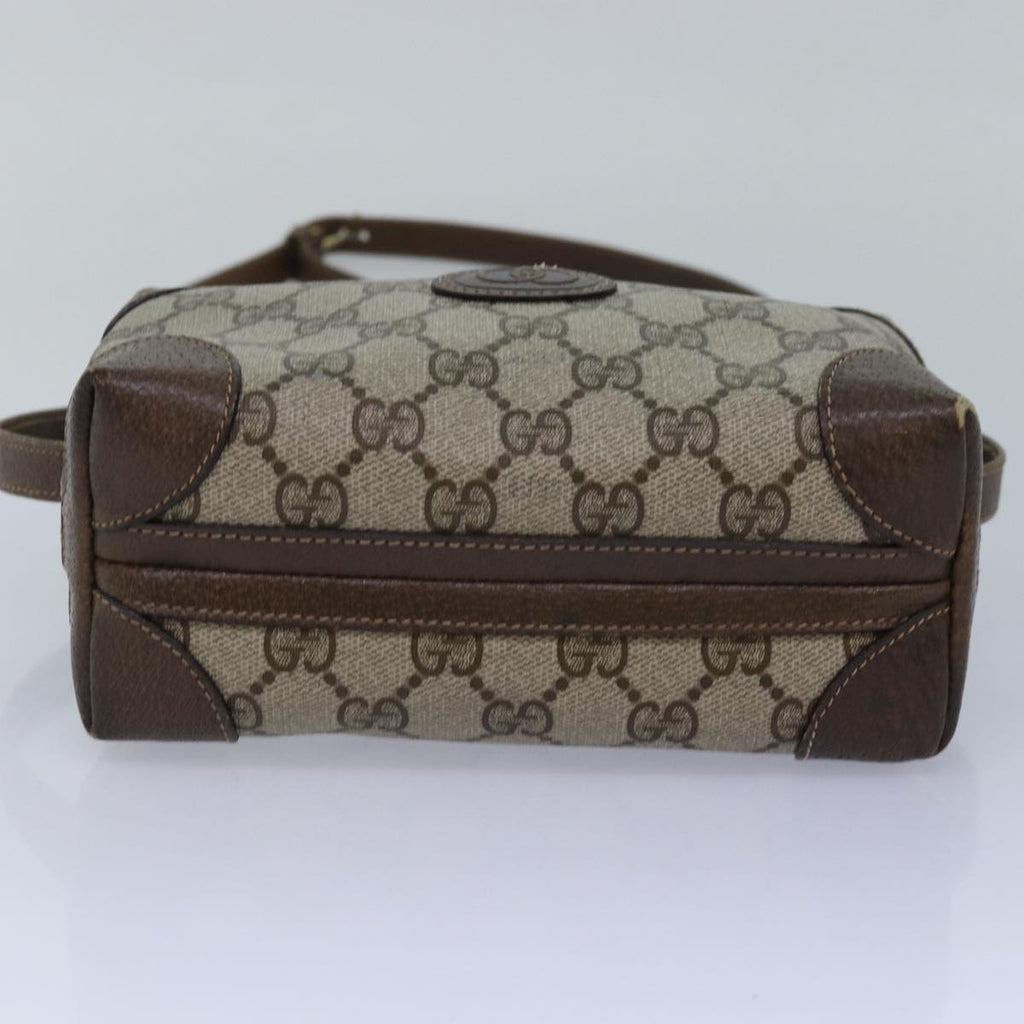 GUCCI GG Supreme Shoulder Bag PVC Beige yk13896