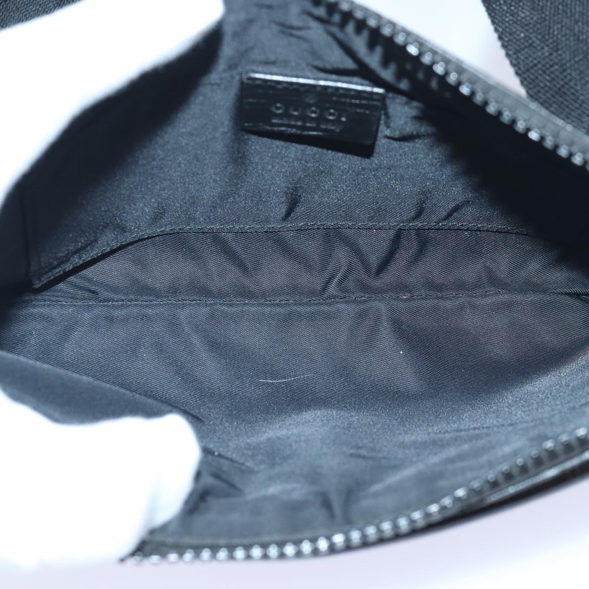 GUCCI GG Supreme Waist bag PVC Black 161833 yk13986