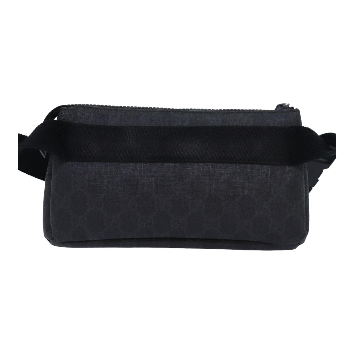 GUCCI GG Supreme Waist bag PVC Black 161833 yk13986