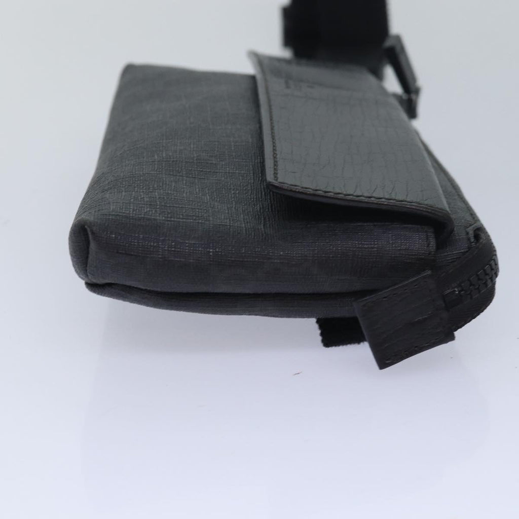 GUCCI GG Supreme Waist bag PVC Black 161833 yk13986