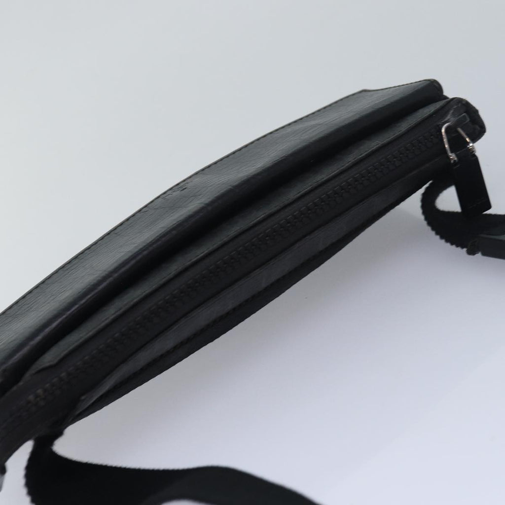 GUCCI GG Supreme Waist bag PVC Black 161833 yk13986